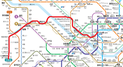 ソウル列車地図